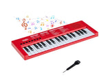 Red 37 Keys Kids Electronic Keyboard with Microphone, 8 Tones & 8 Rhythms Piano Toy for Ages 3 22917098