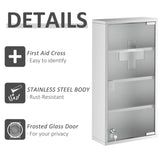 Lockable bathroom cabinet, 4-layer stainless steel medical wall box 35544352