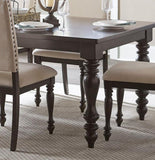 Transitional Style Grayish Brown Finish 1pc Dining Table Draw Leaf Birch Veneer Traditional Dining B01152302