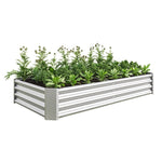 ZUN Raised Garden Bed Outdoor, 6×3×1ft , Metal Raised Rectangle Planter Beds for Plants, Vegetables, and 57393936