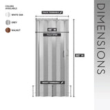 48" W Double Walled Foldable Heavy Duty Accordion Doors, White B031P295175