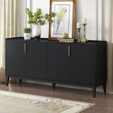 U_Style Storage Cabinet Sideboard Wooden Cabinet with 4 Doors for Hallway, Entryway, Living Room, WF317431AAB