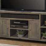 ZUN Joshua Creek 64 inch TV Stand Console for TVs up to 70 inches, No Assembly Required, Barnwood Finish B108P160170