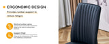 A set of 4 dining black dining chair set, PU material high backrest seats and sturdy leg W1151P191427