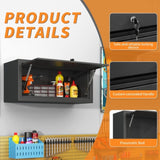 ZUN Heavy Duty Metal Wall Mounted Tool Storage Cabinet Steel Metal Garage Storage Cabinet for Garage T2398P236592