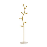 Clothing Rack, Golden Metal Freestanding Heavy Duty Clothes Rack with Marble Base, Multipurpose 73845843