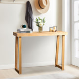 43.3 Inch Solid Wood Console Table for Entryway, Sofa Table Narrow Entryway Table for Hallway, 61227382