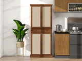 4 Door Cabinet with 1 Drawer, with 4 Adjustable Inner Shelves, Storage Cabinet W688141543