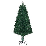 ZUN 5 FT Pre-lit Christmas Tree, Artificial Fiber Optic Christmas Tree with Lighted Top Star, 180 LEDs 18263555