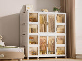 Portable Wardrobe Closet Storage Organizer for Clothes,Clothes Dresser,12 Magnetic Doors-12 Cubes & 72797248