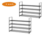 2 Set 4 Tiers Shoe Rack Shoe Tower Shelf Storage Organizer For Bedroom, Entryway, Hallway, and 42895024