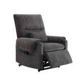 Glenn 30" Power Lift Assist Recliner Arm Chair Steel Gray Chenille B2719P328584