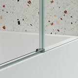 Glass shower door, sliding door, with 5/16" tempered glass and Polished Chrome finish 6074 W2122P167014