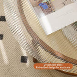 Modern Farmhouse Living Room Coffee Table Set, Stylish and Elegant Nesting Round Wooden Table,Side W2105P210284