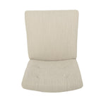 ZUN Contemporary Fabric Button Tufted 26 Inch Counter Stools, Set of 2, Beige 71254.00BGE