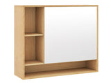2 in 1 Mirrored Bathroom Wall Cabinet, Space-Saving Medicine Cabinet with Hidden Storage & Shelves 28407532