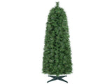 6FT Narrow Pencil Artificial Christmas Tree , Pre-Lit Warm White LEDs, Flame-Retardant PVC, Easy 16463807