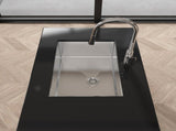 Stainless Steel Kitchen Sink, 27x19 Single Bowl, Undermount Handmade Sink in Brushed Nickel, with 88088733