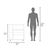 White Kitchen Cart with Microwave Shelf and Open Storage B062P290274