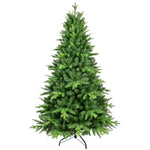 ZUN 6FT PE And PVC Christmas Tree with Lights, Unique Christmas Tree Prelit with 1228 Branch Tips, 350 W1773P199080