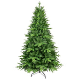 ZUN 6FT PE And PVC Christmas Tree with Lights, Unique Christmas Tree Prelit with 1228 Branch Tips, 350 W1773P199080