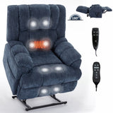 Dual Motor Heat Massage Infinite Position Up to 350 LBS Electric Power Lift Recliners with W3224P288489