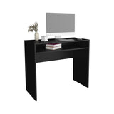 Computer Desk 30.6" H, with 1 Shelf, Black B097P250846