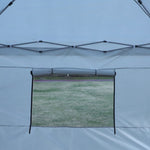 ZUN Outdoor 10x 10Ft Pop Up Gazebo Canopy Tent with Removable Sidewall with Zipper,2pcs Sidewall with W419P147532