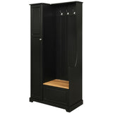 ON-TREND Stylish Design Hall Tree with Flip-Up Bench, Minimalist Hallway Shoe Cabinet with WF304223AAB