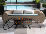 32IN Metal Fire Pit Black 36801333