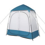 229*229*122cm Oxford Cloth Double Dressing Tent Blue/White 03192884