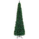 9ft Slim Pencil Christmas Tree - Space-Saving Design for Small Corners, 1500 Realistic PVC Branches 53891732