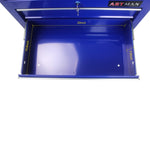 ZUN 5 Drawer Tool Chest, Tool Storage Cabinet for Garage Storage with 4 Wheels and Locking System, BLUE W1102107323