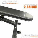 ZUN Weight Bench Adjustable Barbell Incline Decline Foldable Utility Workout 03464208