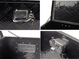 Black Aluminum Tool Storage Box Fit For Pickup Truck Bed Lock MT018003 52819421