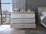 Bethage 3-Drawer Dresser White B06280072