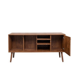 ZUN TV Stand Use in Living Room Furniture with 1 storage and 3 shelves Cabinet W331P247811