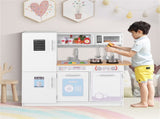 Kids Pretend Play Kitchen Set Certified Realistic Sound with Storage & Accessories 99592607
