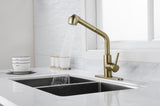 Utility Sink Faucets Single-Handle Pull-Out Laundry Faucet with Dual Spray Function in Stainless W928110189