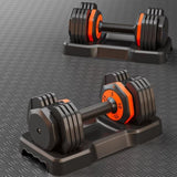 ZUN Adjustable Dumbbell Set 25LB Pairs Dumbbell 5 in 1 Free Dumbbell Weight Adjust with Anti-Slip Metal W2277142897
