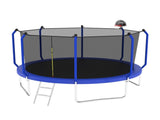 12FT Trampoline with Basketball Hoop, ASTM Approved Reinforced Type Outdoor Trampoline with K1163P317487