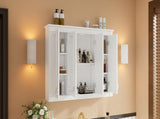 35'' x 28'' Medicine Cabinet, Wall Mounted Bathroom Storage Cabinet, Modern Bathroom Wall Cabinet N710P496235K