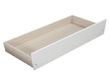 Twin size Platform Bed with Two Drawers, White WF194280AAK