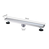 24 Inches Linear Shower Drain, Included Hair Strainer and Leveling Feet W928P199189