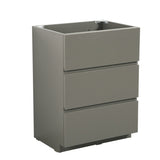 ZUN Alice-24F-102,Floor cabinet WITHOUT basin, Gray color, With three drawers, Pre-assembled W1865107750