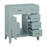 30" Bathroom Vanity without Sink, Cabinet Base Only, Bathroom Cabinet with Drawers, Solid Frame and WF321000AAF