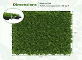 30 PCS 12" x 12 Interlocking Artificial Grass Tiles 98031228