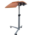 ZUN Home Use Multifunctional Lifting Computer Desk Brown 33725611