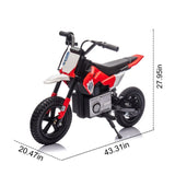 24V Kids Ride On Electric Toy Motocross Motorcycle,200W High Speed Hub Motor,Rear wheel shock W1578P225050
