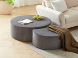 Nesting Coffee Table Set of 2,Upholstered Coffee Tables Set of 2 for Living Room, Modern Foam W834P326381